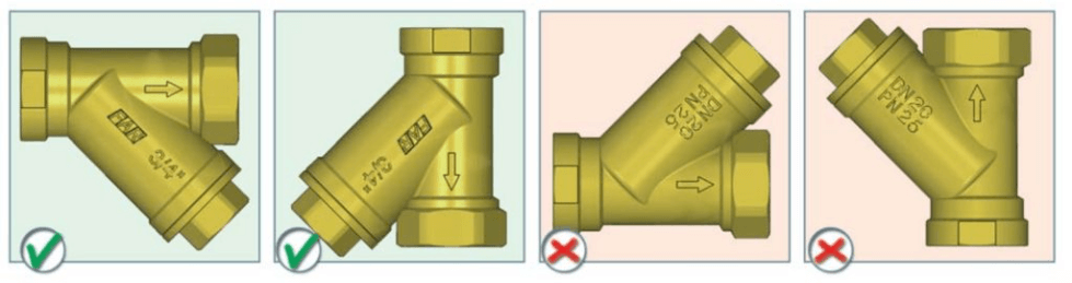 Установка фильтра грубой очистки