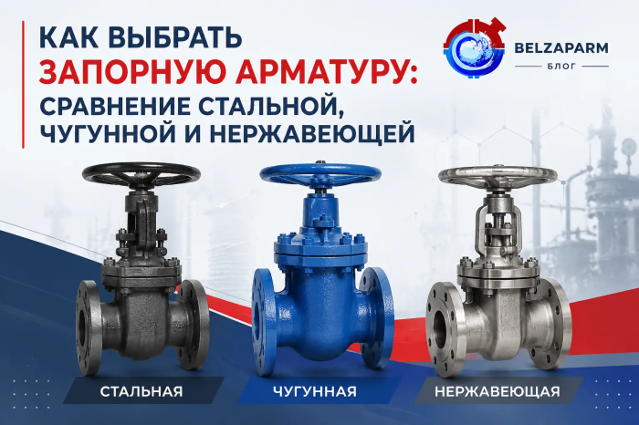 Как выбрать запорную арматуру: сравнение стальной, чугунной и нержавеющей